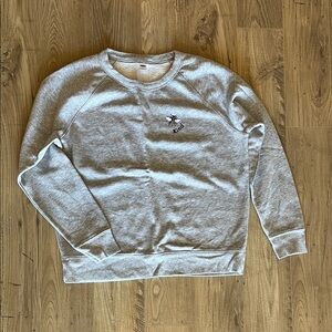 Gray Old Navy Women's Sweatshirt with Embroidered Bee
